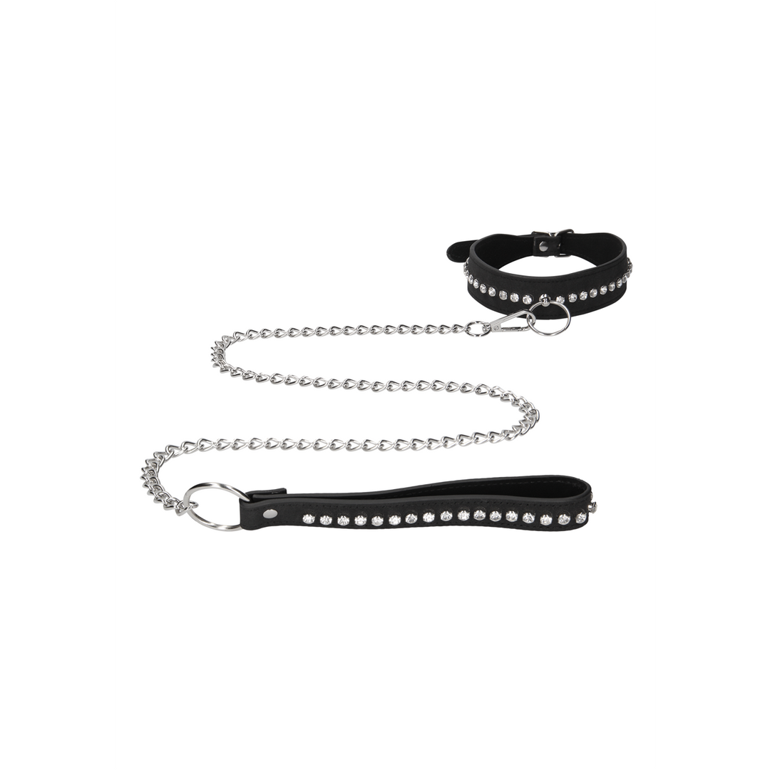 Diamanten Halsband met Leash - Afbeelding 4