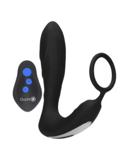 E-stim Vibrerende Butt Plug  Cockring