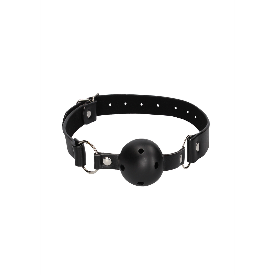 Ademend Ball Gag met Tepelklemmen - Afbeelding 4