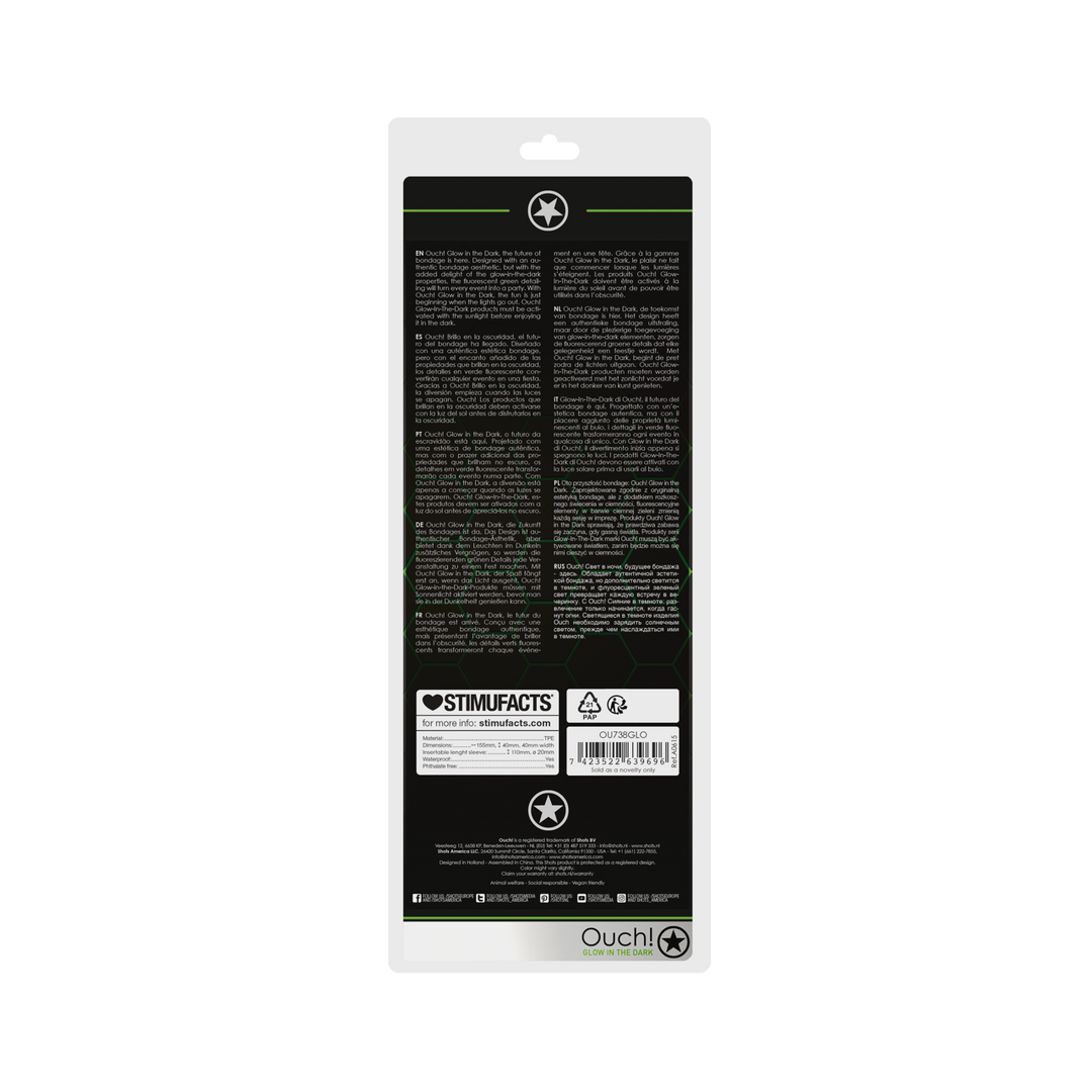 Gladde Dikke Rekbare Penis Huls - Glow in the Dark - Afbeelding 3