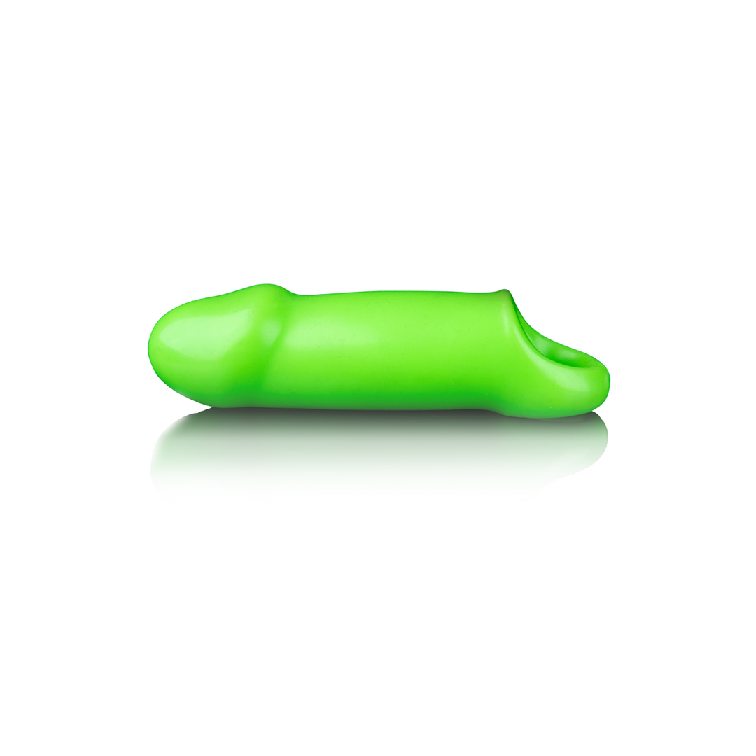 Gladde Dikke Rekbare Penis Huls - Glow in the Dark - Afbeelding 4