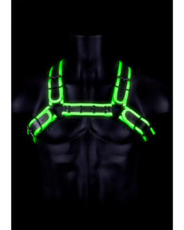 Bulldog Harnas met Gesp – Glow in the Dark – L/XL