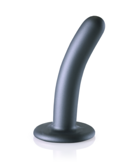 Zachte Siliconen G-Spot Dildo – 5” / 12 cm – Gunmetal