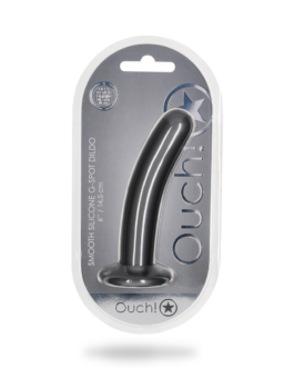 Zachte Silicone G-Spot Dildo – 6” / 14,5 cm – Gunmetal