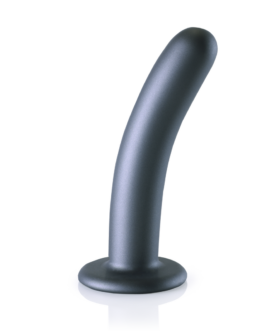 Zachte Silicone G-Spot Dildo – 6” / 14,5 cm – Gunmetal