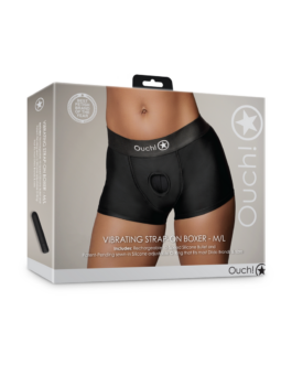 Vibrerende Strap-on Boxer – M/L – Zwart
