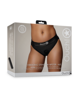 Vibrerende Strap-on Hipster – M/L – Zwart