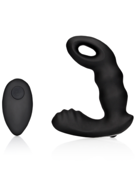 Beaded Vibrerende Prostaat Massager met Afstandsbediening – Zwart