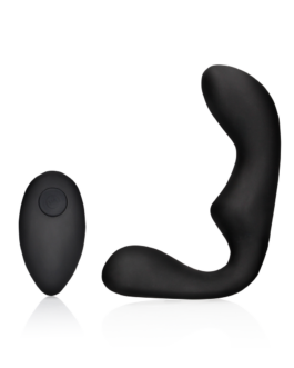 Puntige Vibrerende Prostaatmassager met Afstandsbediening – Zwart