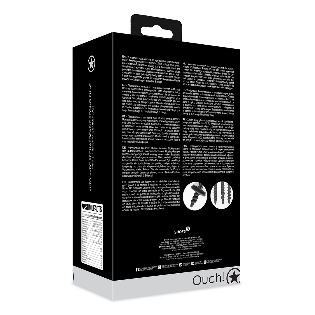 Automatische Oplaadbare Rosing Pomp - Zwart - Afbeelding 3