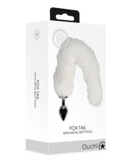 Vossenstaart met metalen buttplug