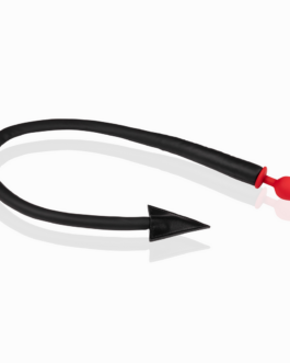 Siliconen Anale Plug Duivelsstaart – Zwart/Rood