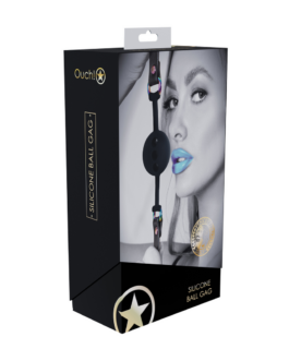 Venice Collectie – Siliconen Ball Gag – Zwart