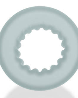 Axis – Inner Ribbed Griphold Cockring – Duidelijk IJs