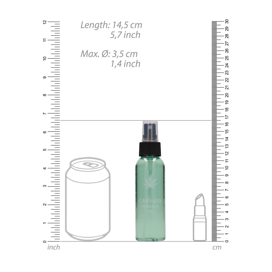 Cannabis Massageolie - 3 fl oz / 100 ml - Afbeelding 6