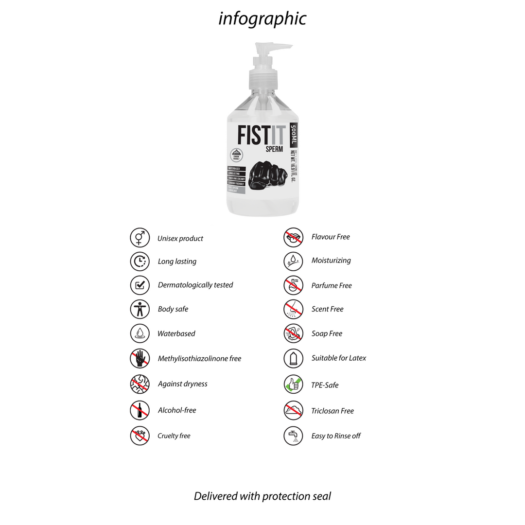 Sperm Glijmiddel - 17 fl oz / 500 ml - Afbeelding 3