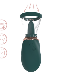 Boost – Oplaadbare Vulva- en Borstpomp – Bosgroen