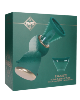 Exquise – Oplaadbare Vulva- en Borstpomp – Bosgroen