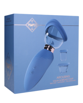 Opwindend – Oplaadbare Vulva- en Borstpomp – Blauw
