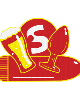 Woven Badge – Buttplug and Beer