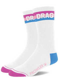 Drag Sokken – Wit/Roze/Blauw