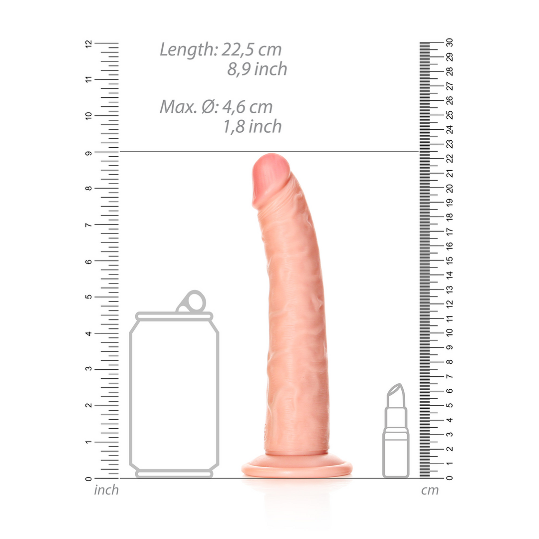 Slank Realistisch Dildo met Zuignap - 8 / 20,5 cm - Afbeelding 6