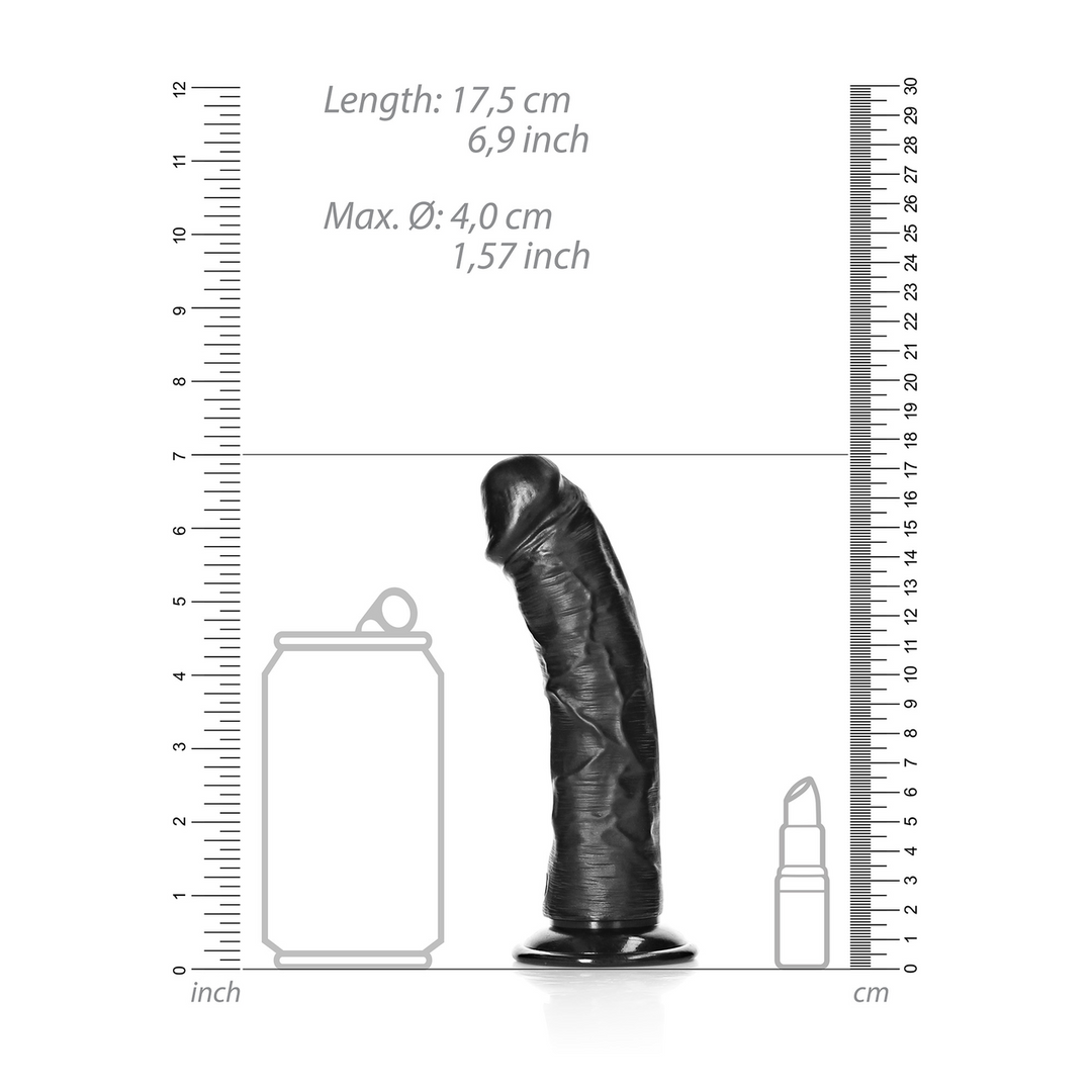 Gebogen Realistische Dildo met Zuignap - 6 / 15,5 cm - Afbeelding 6