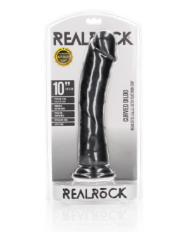 Gebogen Realistische Dildo met Zuignap – 10 / 25,5 cm
