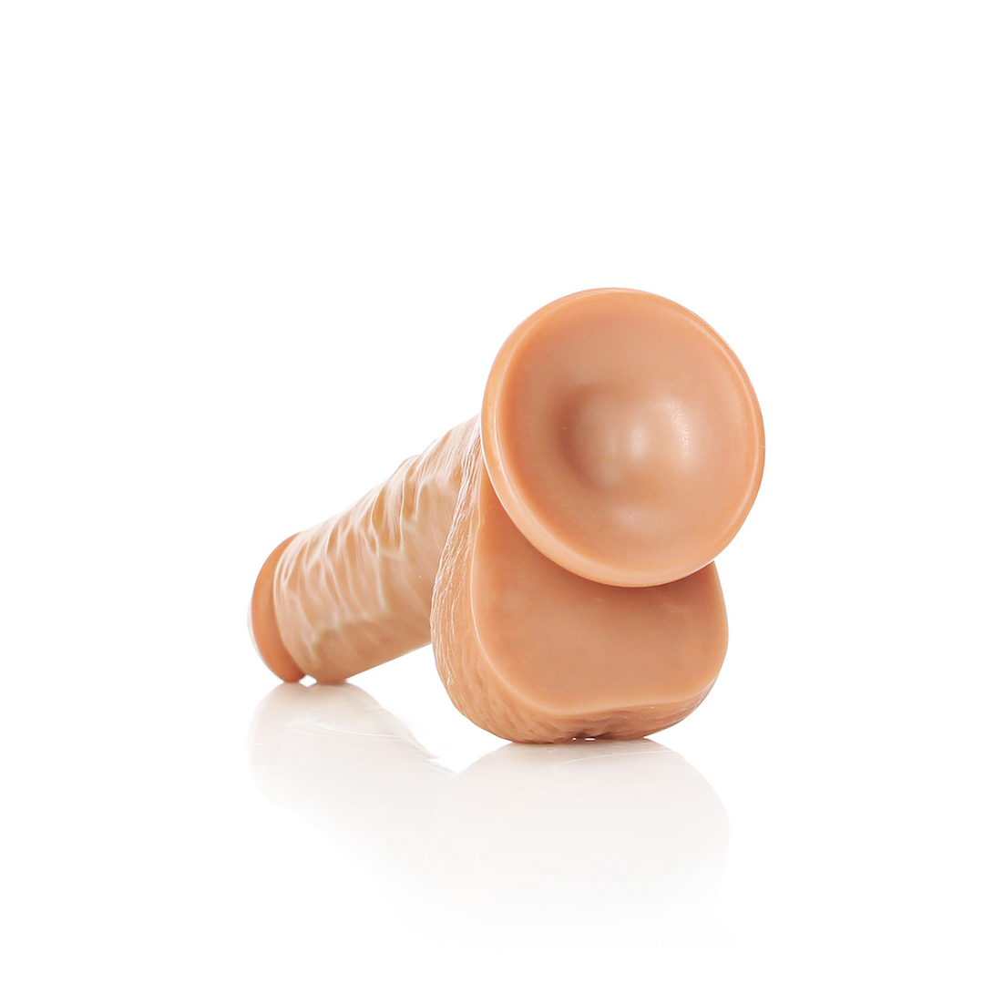Rechtdoor Realistische Dildo met Ballen en Zuignap - 7 / 18 cm - Afbeelding 5