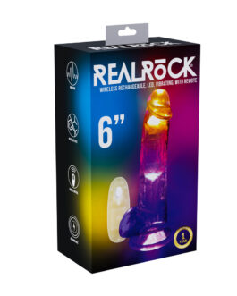 LED Vibrerende Rechte Penis met Ballen – 6 / 15 cm – Transparant