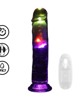 LED Vibrerende Rechte Penis – 8 / 20 cm – Transparant
