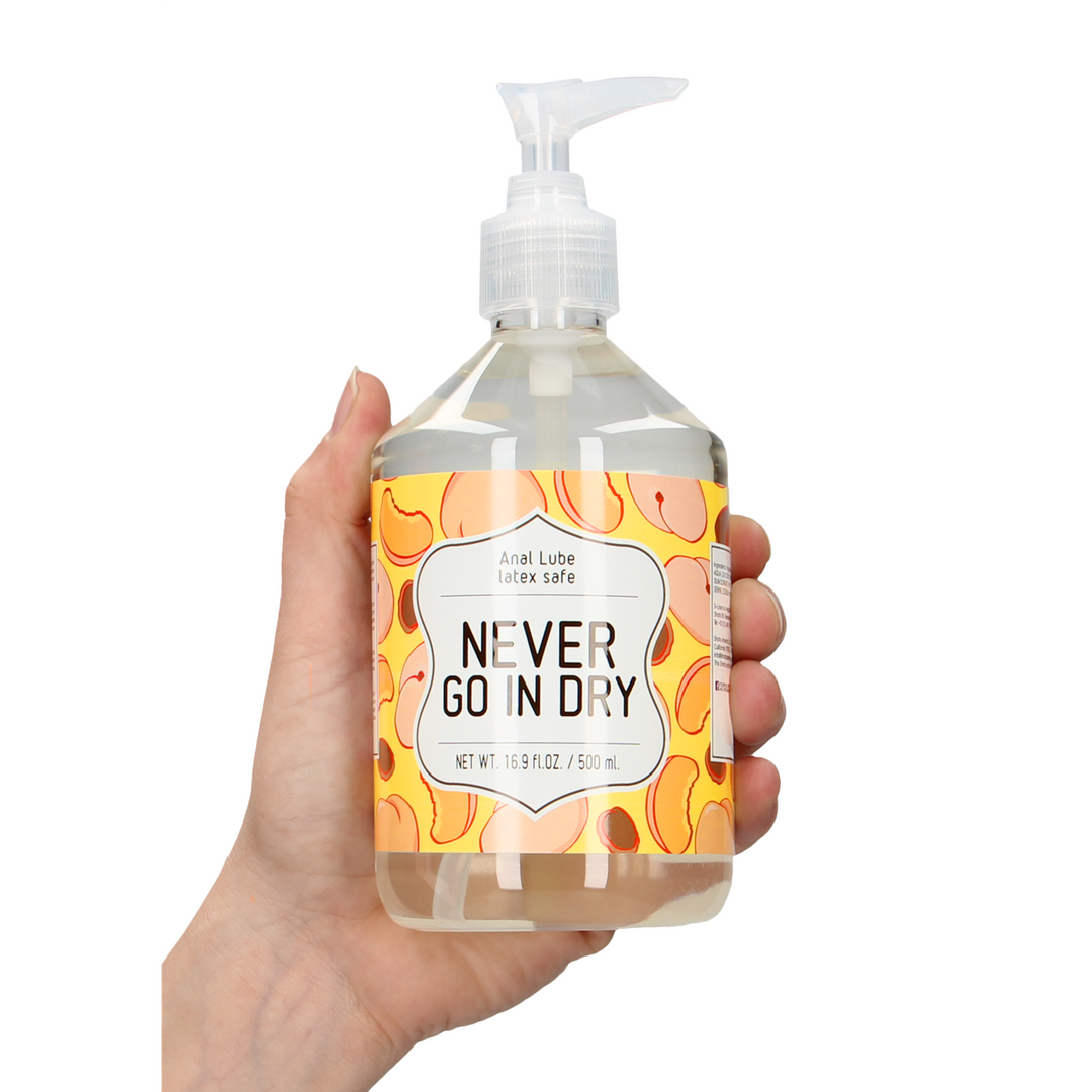 Never Go In Dry - Waterbased Anal Lubricant - 17 fl oz / 500 ml - Afbeelding 5