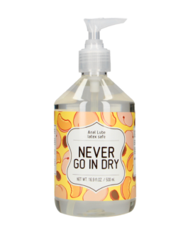 Never Go In Dry – Waterbased Anal Lubricant – 17 fl oz / 500 ml