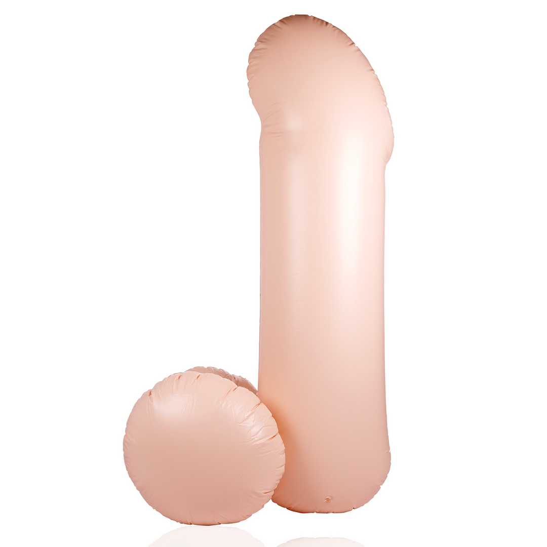 Opblaasbare Dildo - 55''/ 140 cm - Vleeskleur - Afbeelding 5