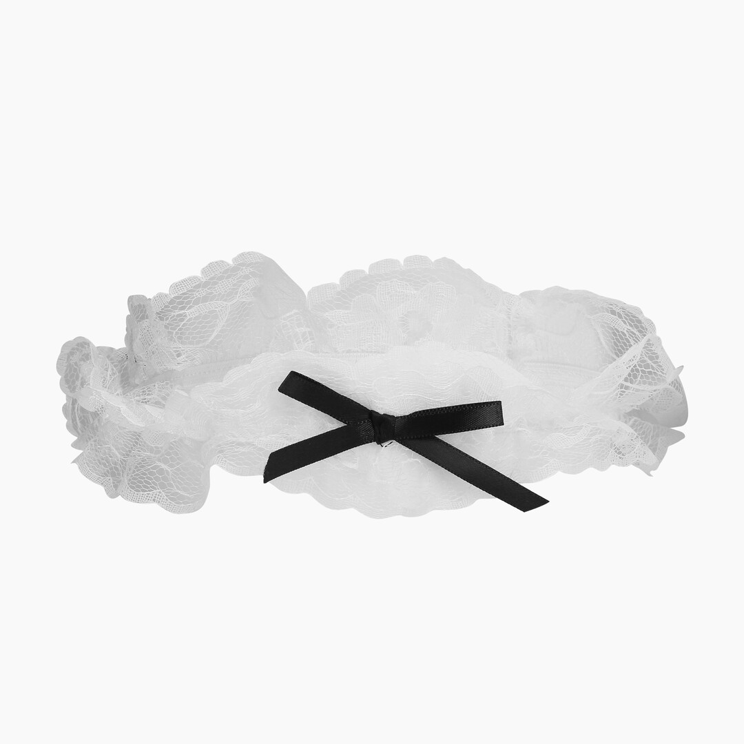 Frans Maids Kostuum - S/M - Zwart - Afbeelding 5