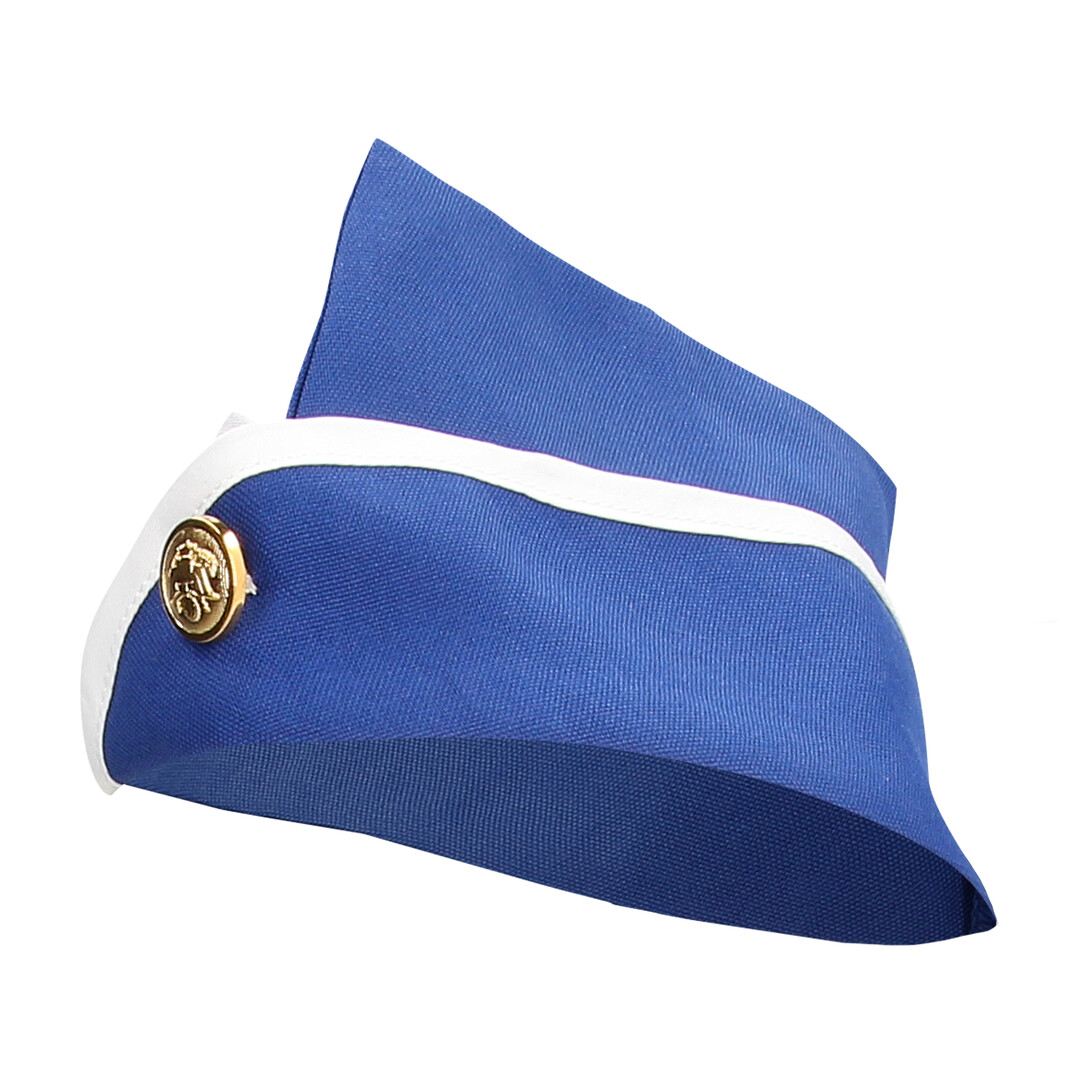 Stewardess Kostuum - S/M - Blauw/Wit - Afbeelding 4