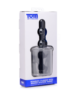Rosebud Cilinder met Siliconen Anale Parels