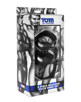 3-delige silicone cockring set