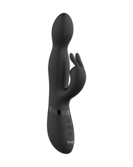 Niva – Draaibare Konijnen Vibrator – Zwart
