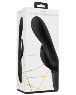 Cato – Pulse G-spot Konijn – Zwart