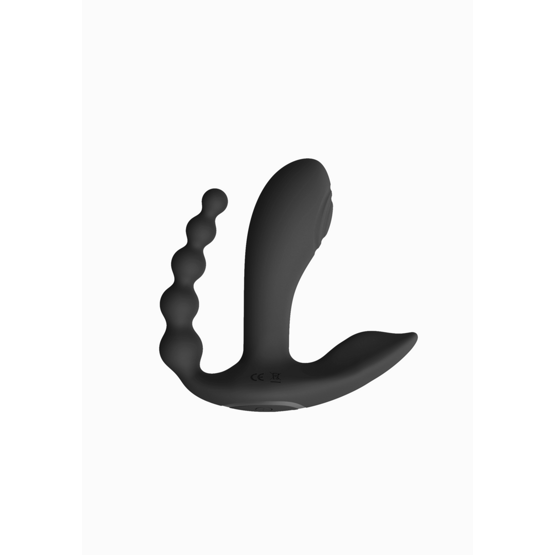 Kata - Pulse Wave Vibrerende Dubbele Penetratie Vibrator - Zwart - Afbeelding 6