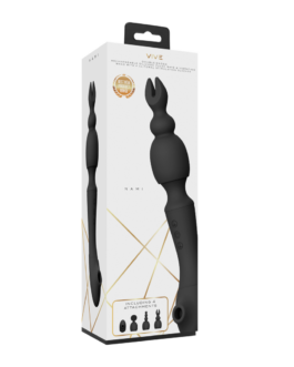 Nami – Pulse Wave  Vibrating Wand – Zwart
