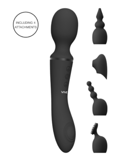 Nami – Pulse Wave  Vibrating Wand – Zwart