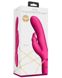 Mei – Dual Pulse-Wave Vibrating C-spot G-Spot Rabbit – Roze