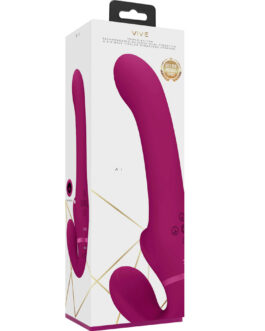 Ai – Dual Vibrating Air Wave Tickler Strapless Strapon