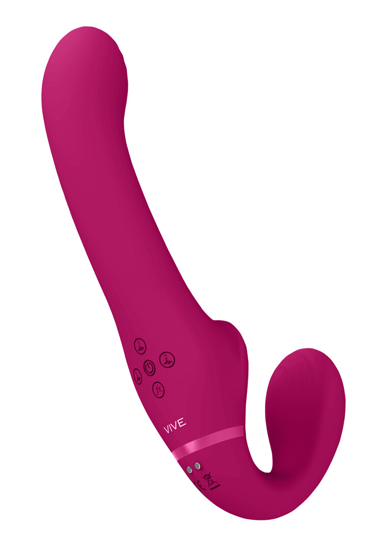 Ai - Dual Vibrating Air Wave Tickler Strapless Strapon - Afbeelding 5
