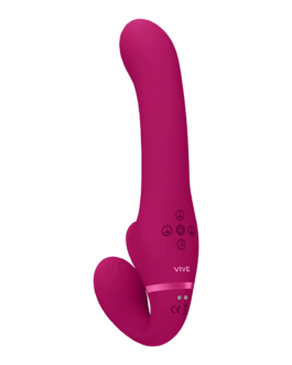 Ai – Dual Vibrating Air Wave Tickler Strapless Strapon