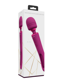 Kiku – Dubbelzijdige Wand met Innovatieve G-Spot Flapper Stimulator – Roze
