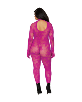 Bodystocking met Vingerhandschoenen Diamant – Plus Size – Azalea