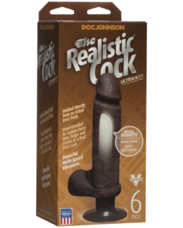 Vibrerende ULTRASKYN Dildo – 6 / 15 cm